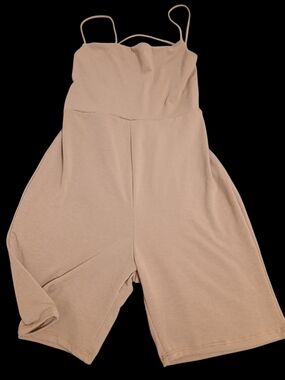 Women’s Beige Sleeveless Jumpsuit